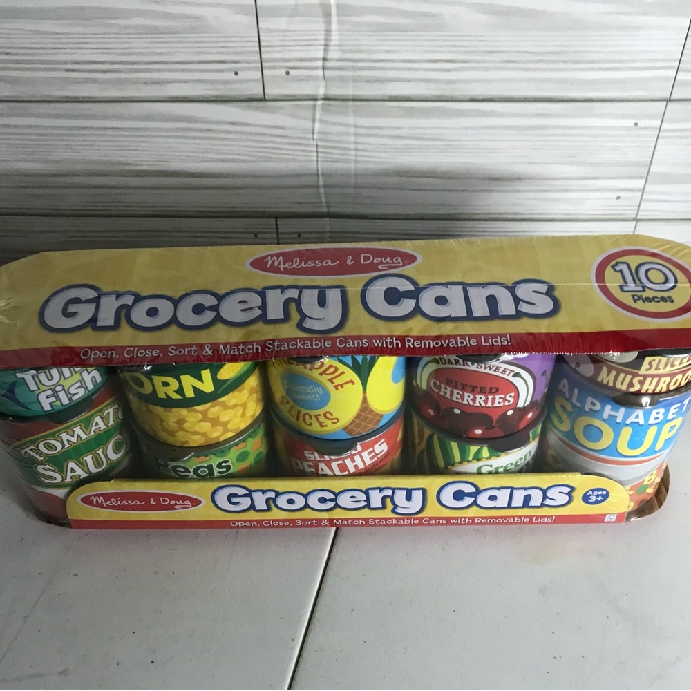 Melissa and Doug Grocery Can Playset - Picture 2 of 3